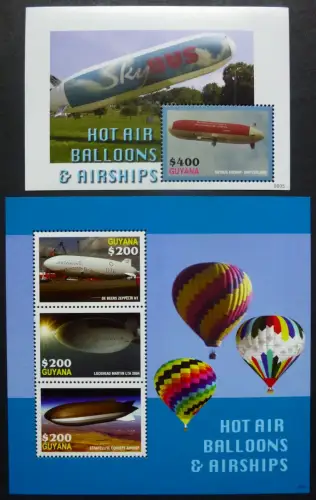 Guyana 2006 Luftschiffe Air Ships Luftfahrt Aviation 7868-7870 Block 808 MNH