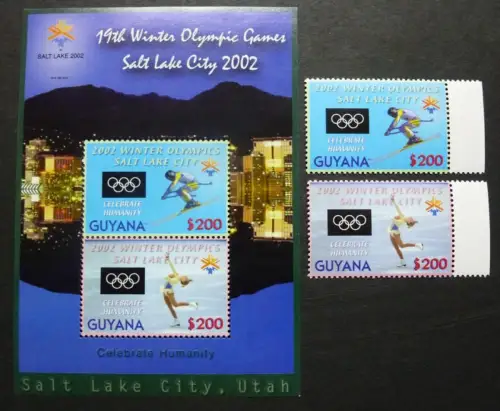 Guyana 2002 Olympiade Salt Lake City Olympics 7401-7402 Block 736 Postfrisch MNH