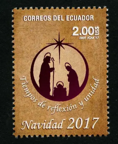 Ecuador 2017 Weihnachten Christmas Natale Navidad Hl. Familie Postfrisch MNH