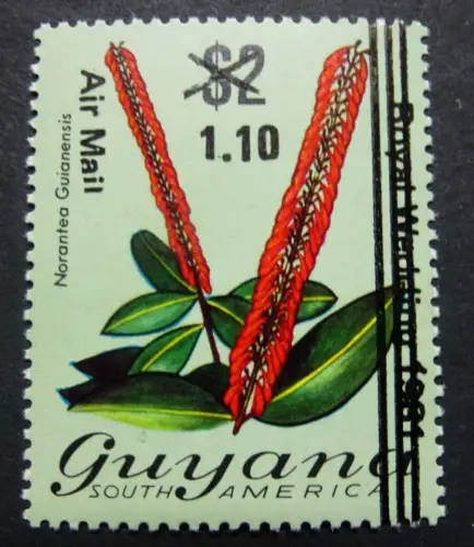 Guyana 1981 Pflanze Plant Aufdruck Freimarke B692 Postfrisch MNH