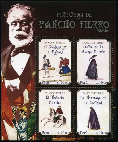 Peru 2014 Pancho Fierro Gemälde Paintings Maler Painter Kunst Folklore MNH