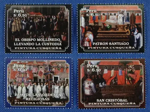 Peru 2017 Gemälde Paintings Geschichte History Religion MNH