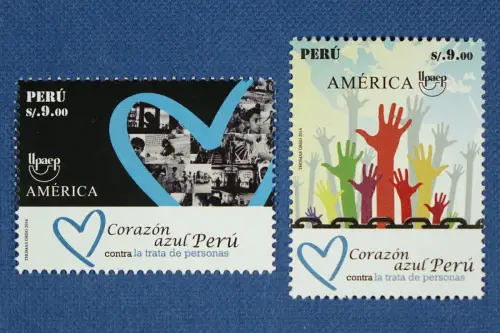 Peru 2016 UPAEP Menschenhandel Human Trafficking 2764-2765 Postfrisch MNH