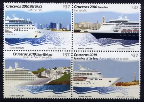 Uruguay 2010 Passagierschiffe Schiffe Ships Ocean Liner Postfrisch MNH
