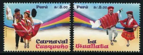 Peru 2014 Trad. Tänze Folklore Dancers Karneval Trachten Costumes MNH