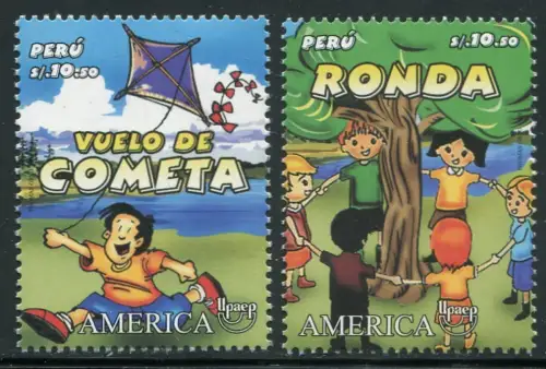 Peru 2009 UPAEP Kinderspiele Reigen Drachensteigen 2383-2384 Postfrisch MNH