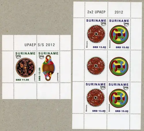 Surinam 2012 UPAEP Handwerkskunst Sagen 2604-2605 KLB Block 114 Postfrisch MNH