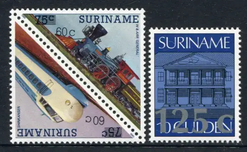 Surinam 1988 Eisenbahn Trains Railways Architektur 1258-1260 Postfrisch MNH
