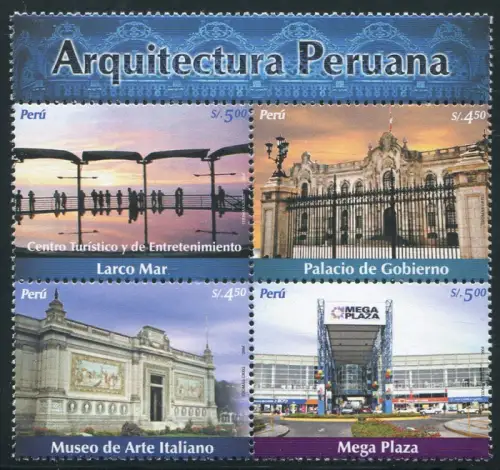 Peru 2005 Einheimische Architektur Museum Palast 2024-2028 Postfrisch MNH