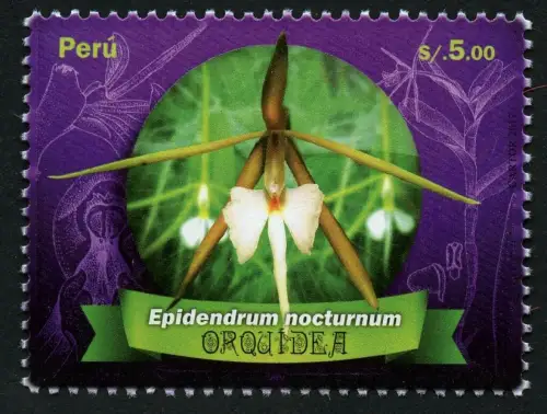 Peru 2017 Orchidee Blume Blüte Pflanze Orchi Flower Blossom Plant Postfrisch MNH