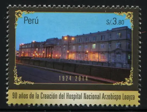 Peru 2014 Krankenhaus Hospital Architektur Architecture Klinik Postfrisch MNH