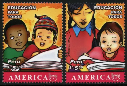 Peru 2007 UPAEP Bildung für alle Kinder Children 2244-2245 Postfrisch MNH