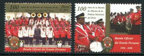 Peru 2007 Musik Kapelle Polizei Music Police 2218-2219 Postfrisch MNH
