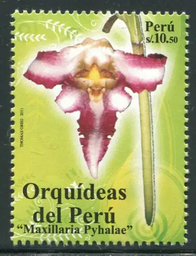 Peru 2011 Orchidee Orchid Blume Flower Pflanze Plant 2528 Postfrisch MNH