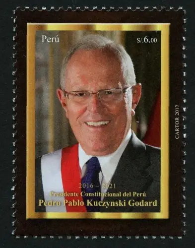 Peru 2017 Präsident Pedro Pablo Kuczynski Godard Politik Postfrisch MNH