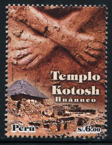 Peru 2014 Tempel Kotosh Archäologie Geschichte Archeology Huanucu 2675 MNH