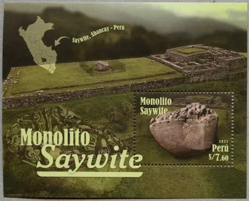 Peru 2023 Saywite Monolit Archäologie Geschichte History Ruinen Ruins Block MNH