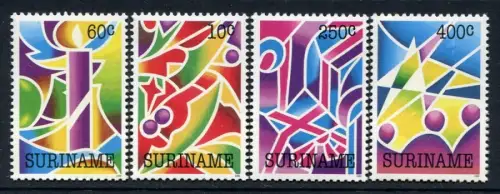 Surinam 1992 Weihnachten Christmas Navidad 1422-1425 MNH