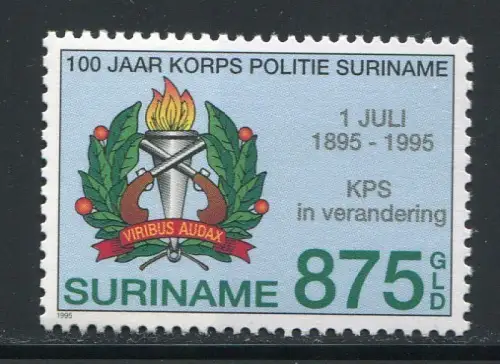 Surinam 1995 Polizei Police Wappen Coat of Arms 1520 MNH