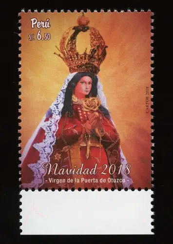 Peru 2018 Weihnachten Christmas Navidad Madonna Hl. Jungfrau Postfrisch MNH