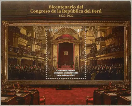 Peru 2022 Konstituierende Versammlung 1822 Kongress Parlament Demokratie MNH