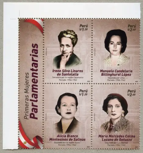 Peru 2022 Frauen im Parlament Demokratie First Women at Parliament MNH