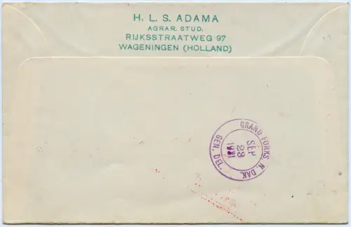 Katapult 1931 Dt. Reich Brief Seepost + Nachbringeflug USA Catapult H 72 c /1159