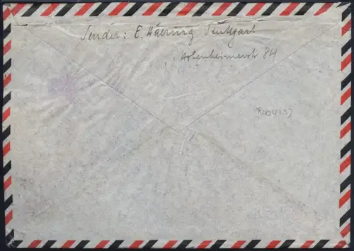 Katapult 1934 Dt. Reich Brief Landpost Stuttgart Waterloo Catapult H 178 a /1206