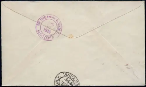 Zeppelin 1936 Dt. Reich 6. NAF Reko-Brief Olympisches Dorf Si 428 D / 2406