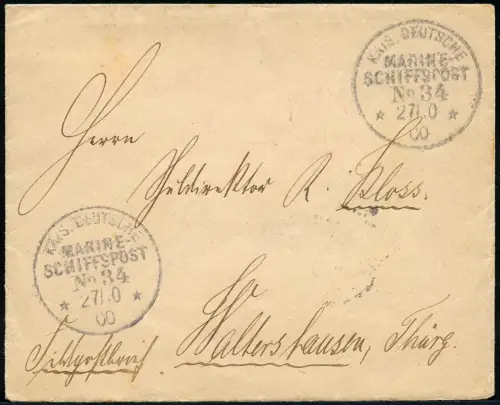 DP China 1900 Boxeraufstand MSP No. 34 SMS Kurfürst F-W Wusung Haltershausen/508
