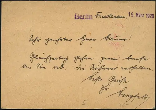 Zeppelin Dt. Reich 1929 Orientfahrt Type I Karte 1 RM Rheinstein Si 23 IA / 1513
