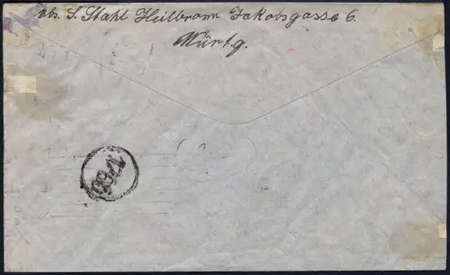 Zeppelin 1934 Dt. Reich 9. SAF Heilbronn Brief Argentinien Si 277 Aa / 2086
