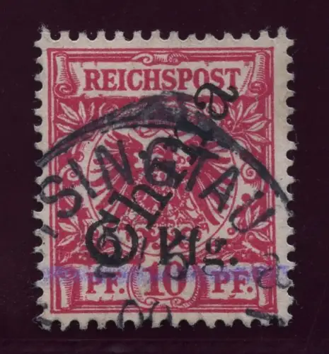 Kiautschou 1900 Michel 1 II b Type 3 a Tsingtau 2/6/00 LUXUS Attest BPP/ 101