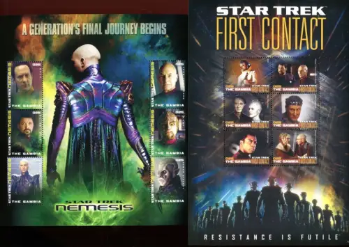 Gambia 2010 Star Trek Kino Raumfahrt Science Fiction Space Weltraum Espace MNH