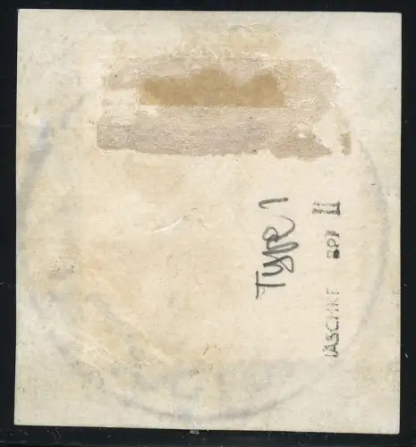 Kiautschou 1900 Michel 1 II Type 1 ° Briefstück LUXUS Geprüft Jäschke-L. BPP/110