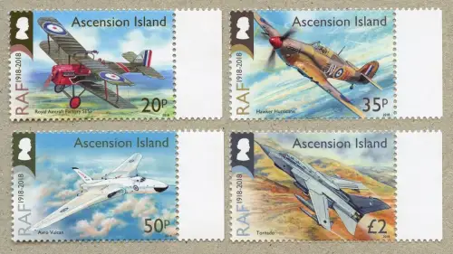 Ascension 2018 Royal Air Force RAF Flugzeuge Luftwaffe Militär 1346-1349 MNH