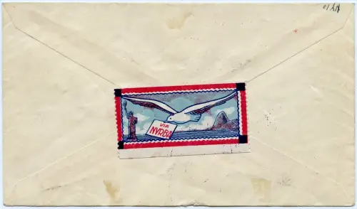 Brasilien 1930 First Flight Erstflug Nyrba 19.2.30 Rio Toronto Kanada / 1274
