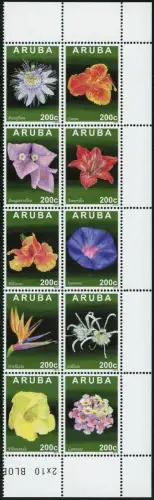 Aruba 2013 Blumen Blüten Flowers Blossoms Bloemen Pflanze 751-760 Postfrisch MNH
