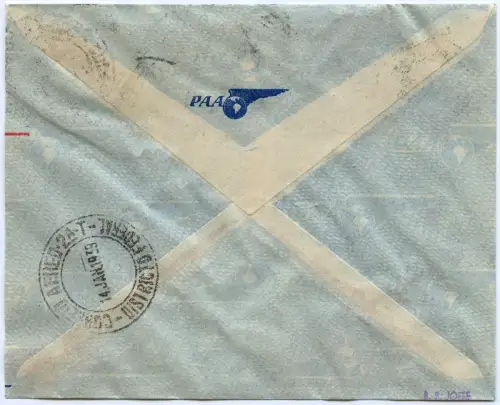 Brasilien 1939 First Flight Erstflug Panair Pocos de Caldas Rio de Janeiro/ 1332