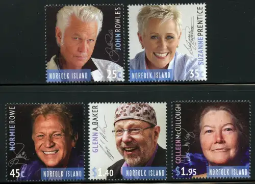 Norfolk 2015 Musiker Sänger Music Singer Pop Country 1247-1251 Postfrisch MNH