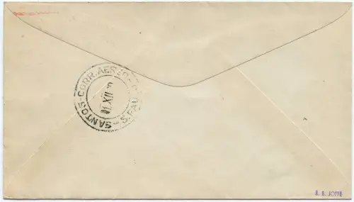 Brasilien 1930 First Flight Erstflug FFC PAA Para Belem Santos Brief / 1340