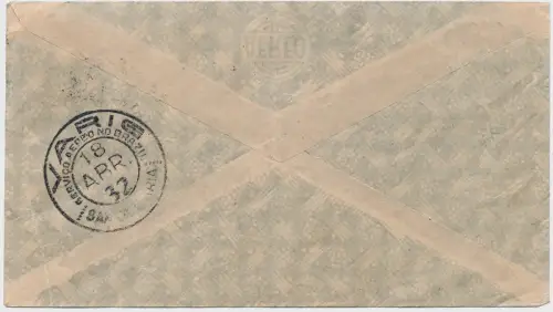 Brasilien 1932 First Flight Erstflug Varig Porto Alegre - Santa Maria Brief/1347