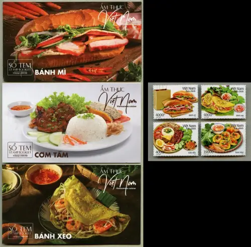 Vietnam 2022 Gastronomie Essen Speisen Nahrung Food & Markenhefte (3) MNH