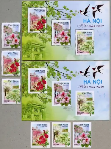 Vietnam 2024 Baumblüten Blüten Pflanzen Bäume Trees Blossoms Plants A/B MNH