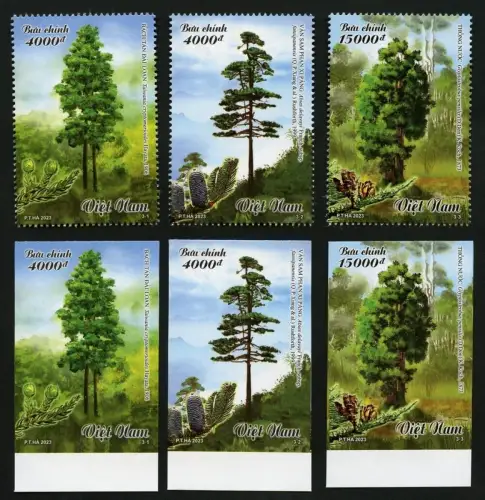 Vietnam 2023 Edelholzbäume Bäume Pflanzen Trees Plants 3982-3984 MNH