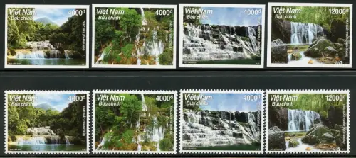 Vietnam 2022 Wasserfälle Landschaften Fluss Waterfalls A und B MNH