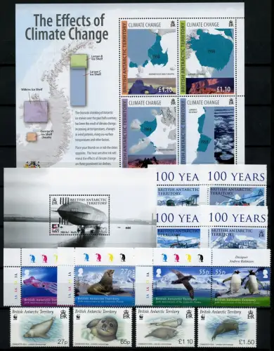 Britische Antarktis BAT Antarctic 2009 Jahrgang Komplett 496-514 Year Set MNH