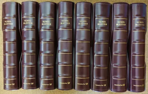 Deutschland Numisblätter 1/2002 - 5/2024 komplett in 9 Alben der Deutschen Post