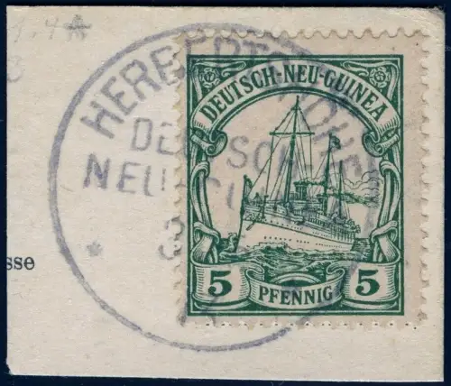 DNG 1900 Briefstück ° Herbertshöhe 3/5/13 Luxus Michel 8 Kaiseryacht / 13