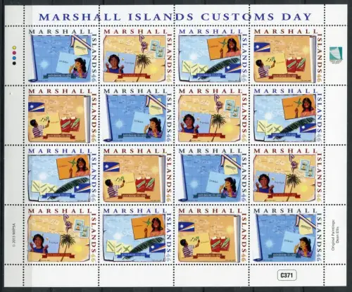 Marshall Inseln 2013 Kinderspiele Children Kinder ZD-Kleinbogen Postfrisch MNH